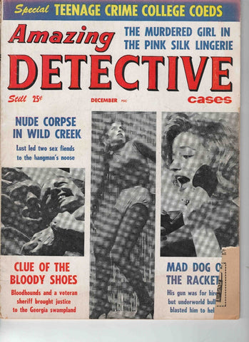 VINTAGE Apr 1963 Amazing Detective Cases Magazine