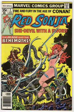 Red Sonja #7 ORIGINAL Vintage 1978 Marvel Comics GGA