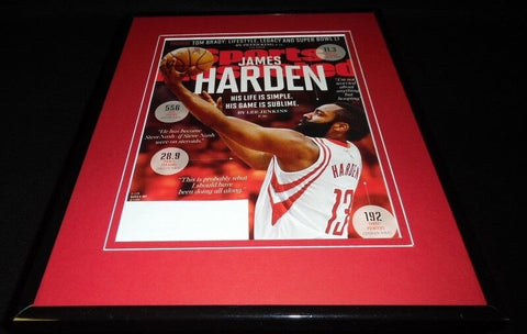 James Harden Framed 11x14 ORIGINAL 2017 Sports Illustrated Cover Rockets