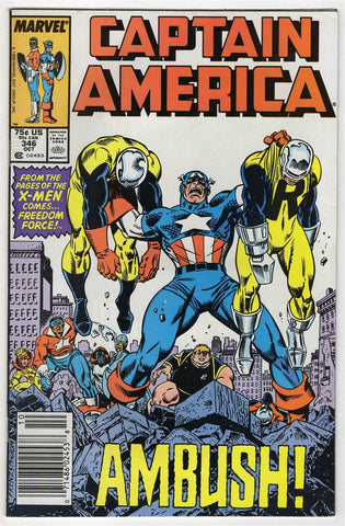 Captain America #346 ORIGINAL Vintage 1988 Marvel Comics 