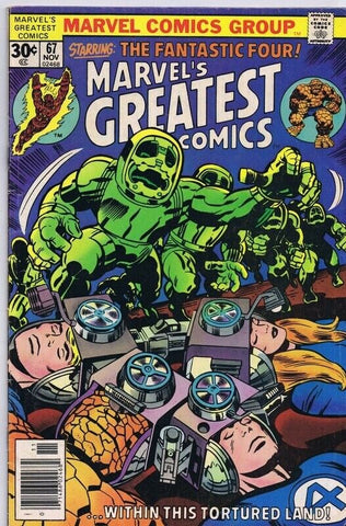 Marvel's Greatest Comics #67 VINTAGE 1976 Marvel Fantastic Four 