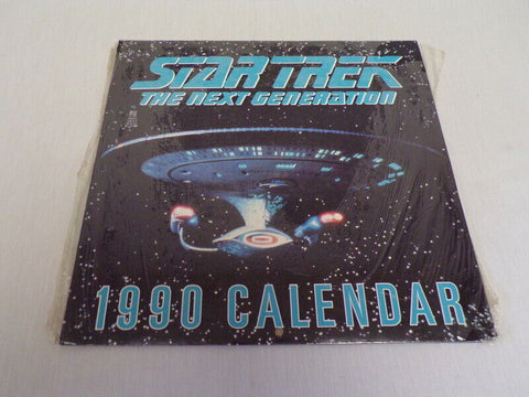 ORIGINAL Vintage SEALED 1990 Pocket Books Star Trek Next Generation TNG Calendar