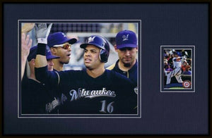 Aramis Ramirez Signed Framed 11x17 Photo Display Brewers