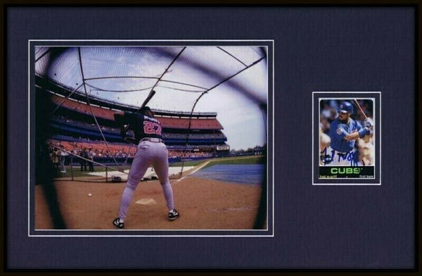 Fred McGriff Signed Framed 11x17 Photo Display Braves Blue Jays 