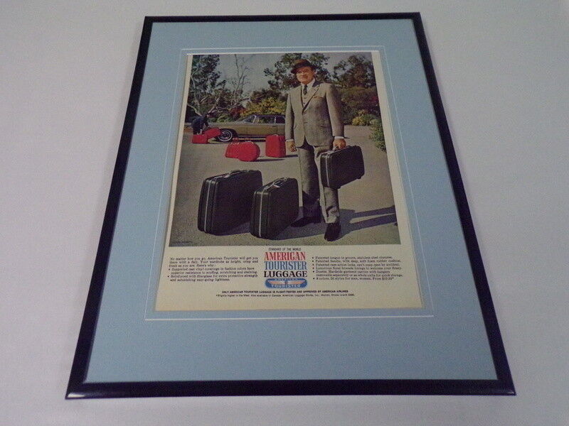 Bob Hope 1966 American Tourister Luggage Framed 11x14 ORIGINAL Advertisement