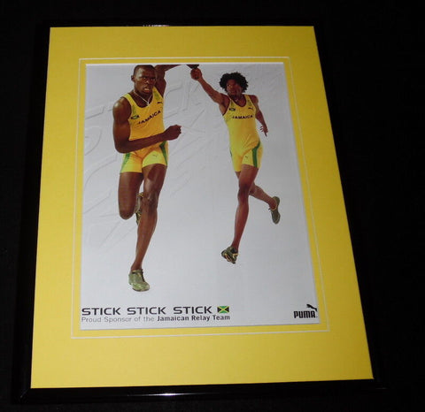 Jamaican Relay Team 2004 Puma Framed 11x14 ORIGINAL Advertisement