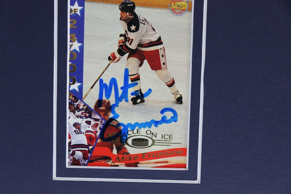 Mike Eruzione Signed Framed 16x20 Photo Set 1980 Miracle on Ice Team USA