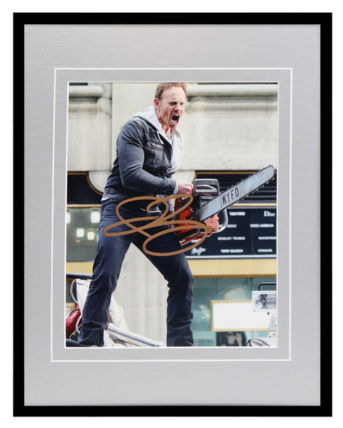 Ian Ziering Signed Framed 11x14 Photo Display AW Sharknado 