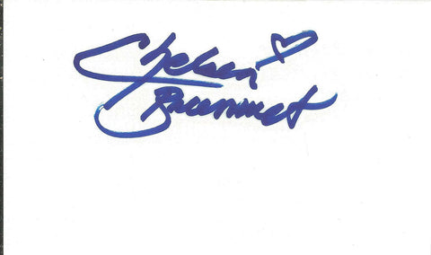 Chelsea Brummet Signed 3x5 Index Card Nickelodeon All That Gilmore Girls