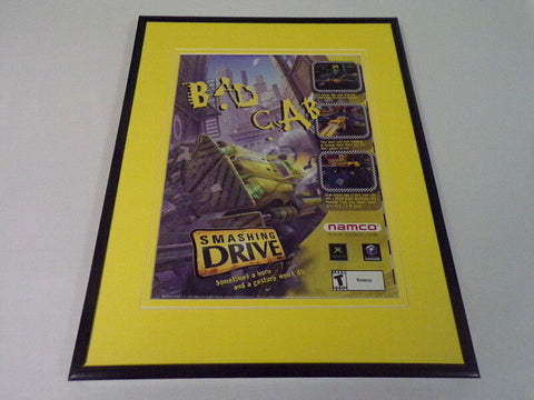 2002 Bad Cab Smashing Drive Xbox 11x14 Framed ORIGINAL Vintage Advertisement