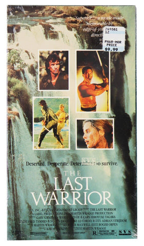 Last Warrior VINTAGE SEALED VHS Cassette w/ Phar Mor Price Tag