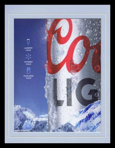 2019 Coors Light Beer Framed 11x14 ORIGINAL Advertisement  