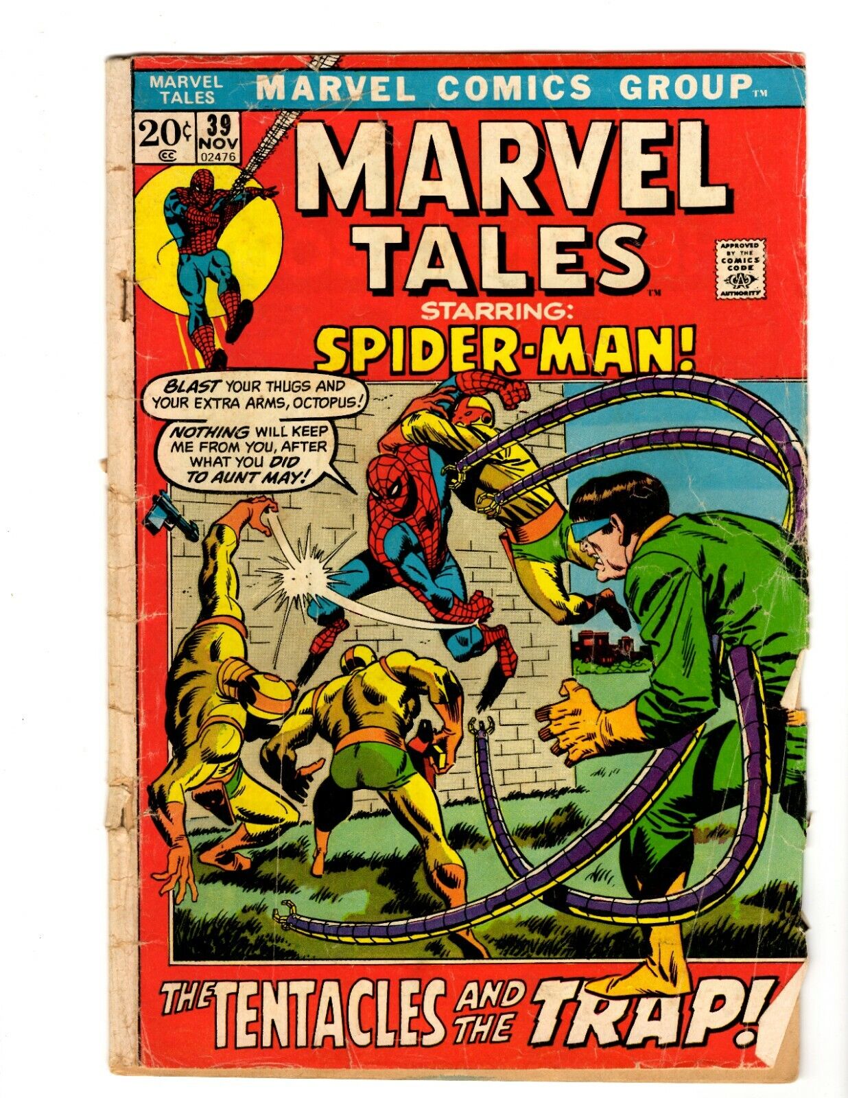 Marvel Tales #39 VINTAGE 1972 Marvel Comics Reprints Amazing Spider-Man 54 