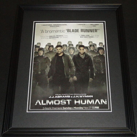 Almost Human 2013 Framed 11x14 ORIGINAL Vintage Advertisement JJ Abrams K Urban