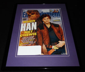 Star Wars Solo Framed ORIGINAL 2018 Entertainment Weekly Cover Alden Ehrenreich