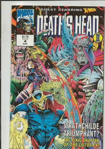 Death's Head #4 ORIGINAL Vintage 1993 Marvel Comics X Men