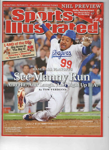 Oct 13 2008 Sports Illustrated Magazine Manny Ramirez Dodgers