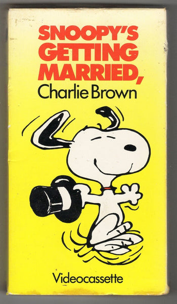 VINTAGE Peanuts Snoopy's Getting Married Charlie Brown VHS Cassette 