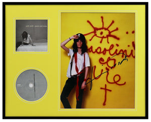 Patti Smith Signed Framed 16x20 Peace & Noise CD & Photo Display JSA