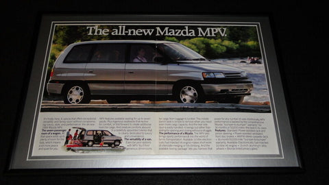 1989 Mazda MPV Framed 12x18 ORIGINAL Advertisement 