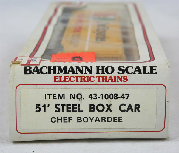 VINTAGE 1980s Bachmann HO Scale Chef Boyardee 51' Steel Box Car