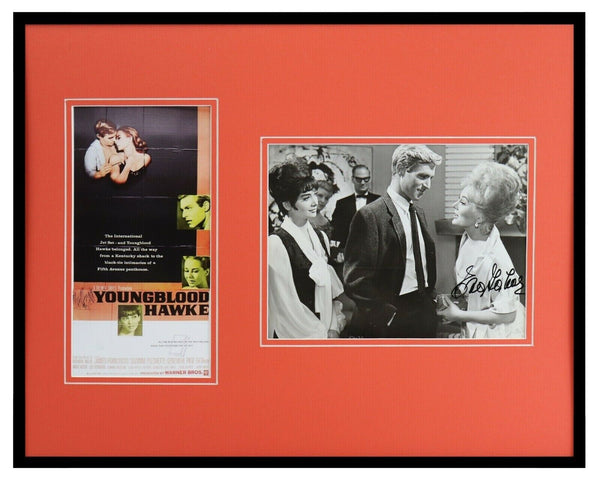 Eva Gabor Signed Framed 16x20 Photo Set JSA Youngblood Hawke