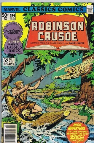 Marvel Classics Comics #19 ORIGINAL Vintage 1977 Robinson Crusoe