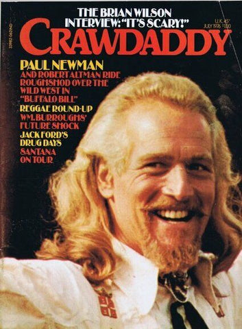 ORIGINAL Vintage July 1976 Crawdaddy Magazine Brian Wilson Paul Newman