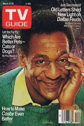 ORIGINAL Vintage March 22, 1986 TV Guide Magazine No Label Bill Cosby Show