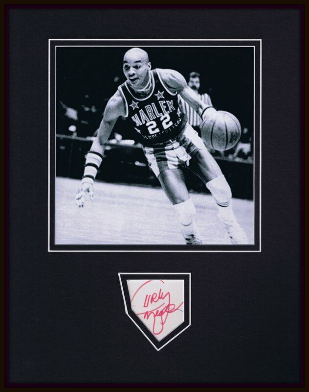 Curly Neal Signed Framed 11x14 Photo Display Harlem Globetrotters JSA 