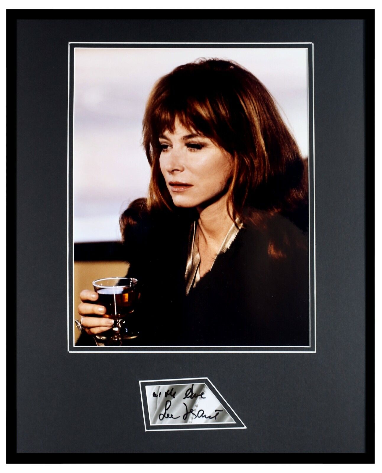 Lee Grant Signed Framed 16x20 Photo Display 