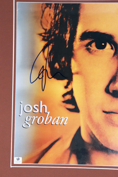 Josh Groban Signed Framed 2004 Concert Program & Photo Display 