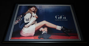 Gigi Hadid Framed 12x18 ORIGINAL 2016 Tommy Hilfiger Advertising Display 