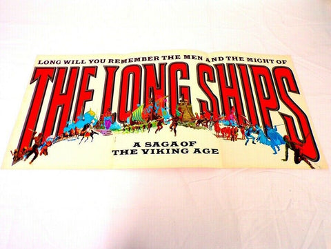 ORIGINAL Vintage 1964 The Long Ships 12x18 Industry Ad Poster Sidney Poitier