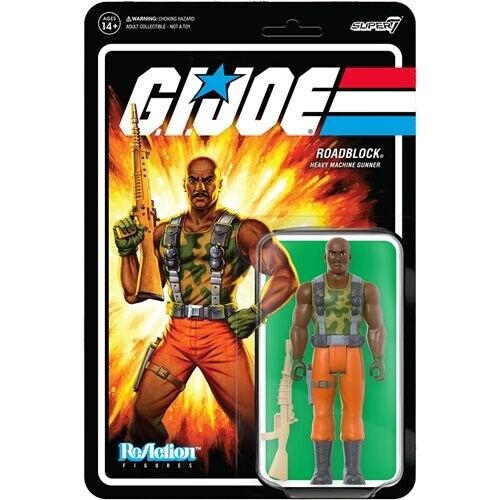 NEW SEALED 2022 Super7 GI Joe Roadblock ReAction Action Figure