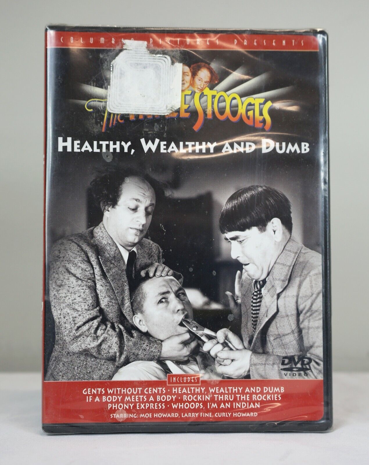 VINTAGE SEALED Three Stooges Healthy Wealthy Dumb DVD Moe Larry Curly