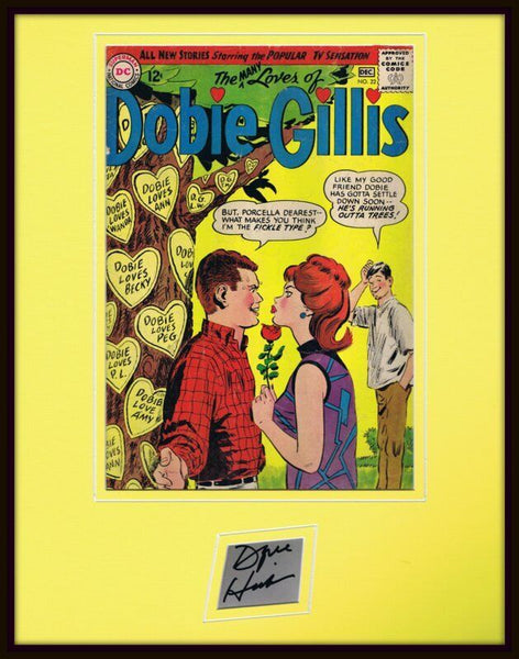 Dwayne Hickman Signed Framed ORIGINAL 1963 Dobie Gillis Cover Display