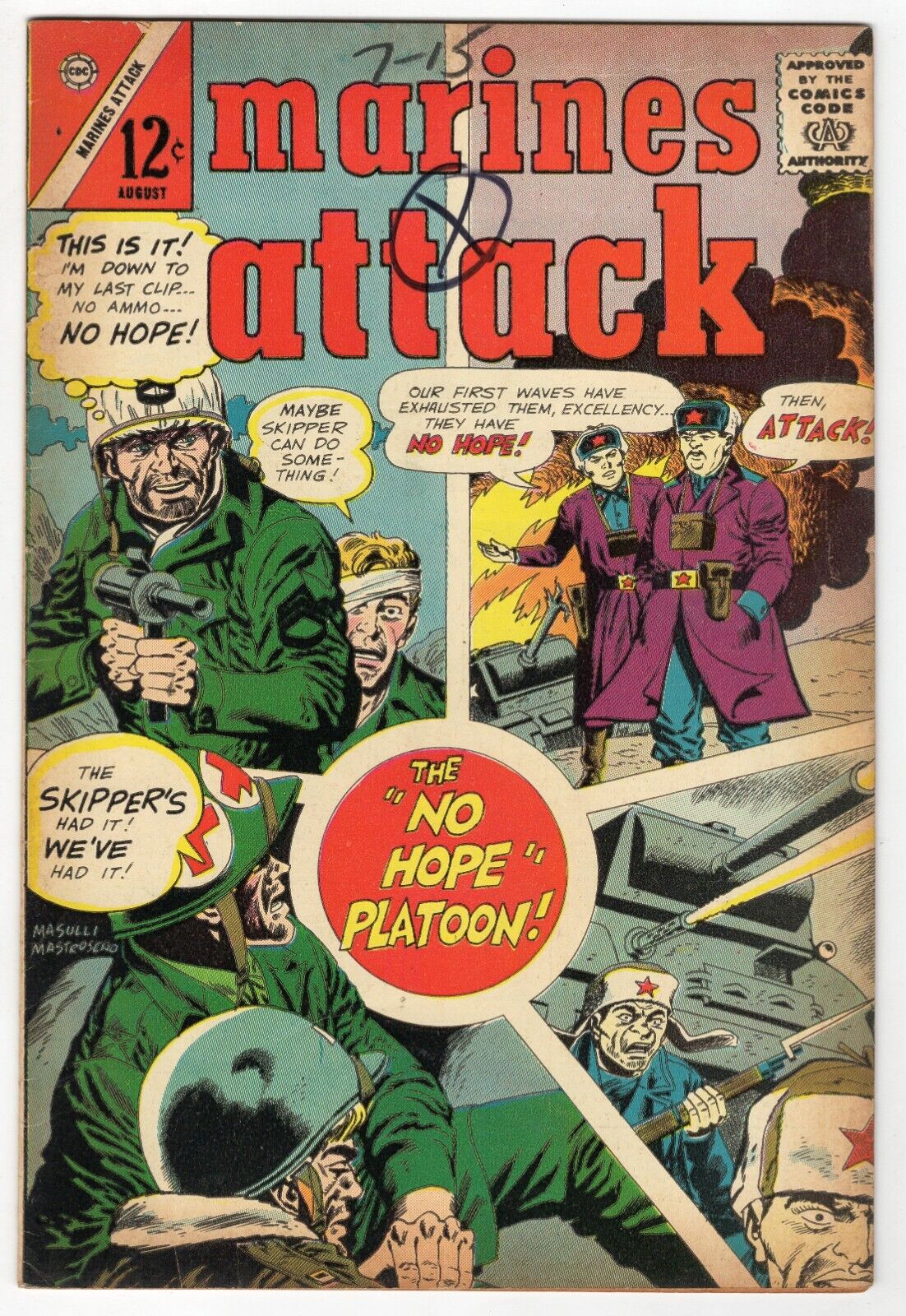 Marines Attack #6 VINTAGE 1965 Charlton Comics