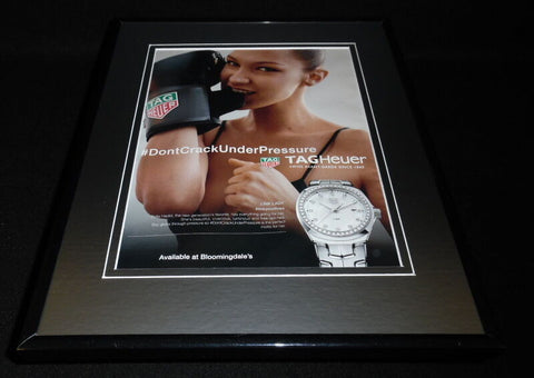 Bella Hadid 2017 Tag Heuer Watches 11x14 Framed ORIGINAL Advertisement 