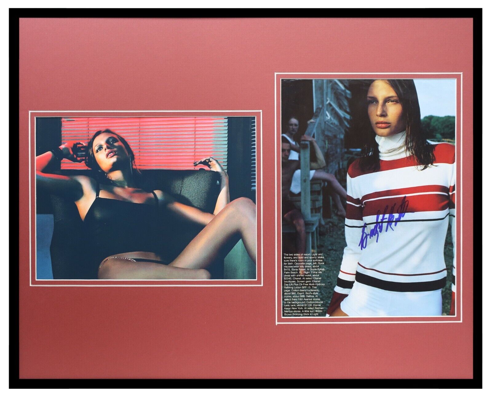 Bridget Hall Signed Framed 16x20 Photo Set 