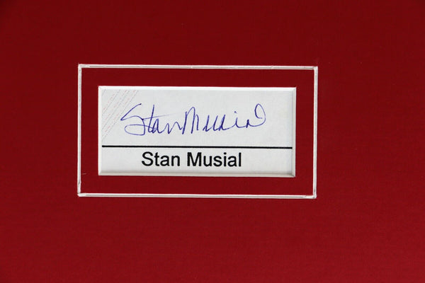 Stan Musial Signed Framed 16x20 Photo Display PSA/DNA Cardinals 1963 Last Season