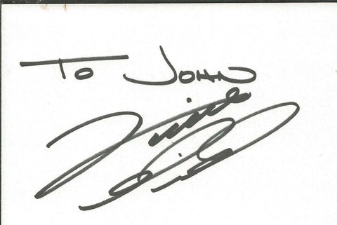 Vince Gill Signed 3x5 Index Card Country Star To John