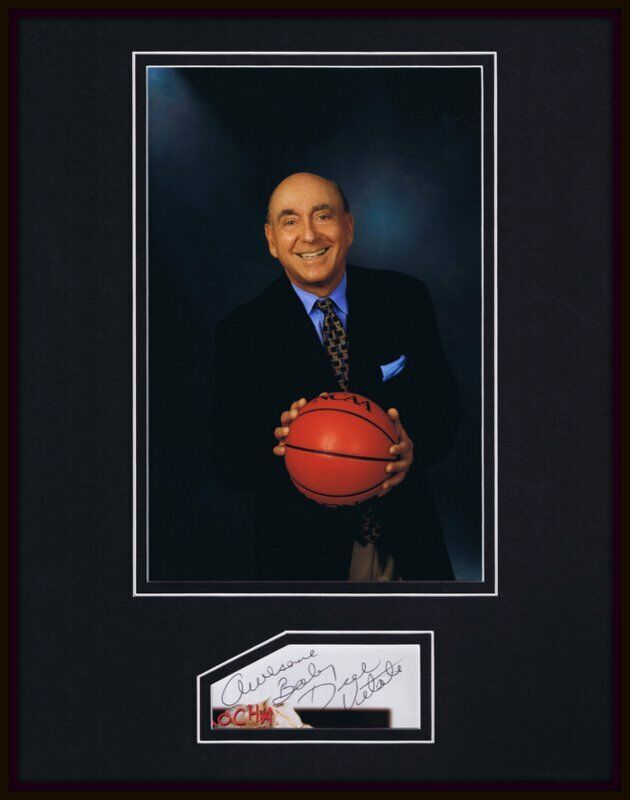 Dick Vitale Signed Framed 11x14 Photo Display JSA ESPN