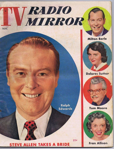 ORIGINAL Vintage November 1954 TV Radio Mirror Magazine Ralph Edwards 