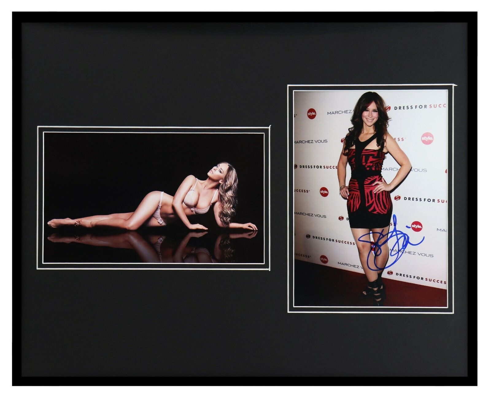 Jennifer Love Hewitt Signed Framed 16x20 Lingerie Photo Set The Client List