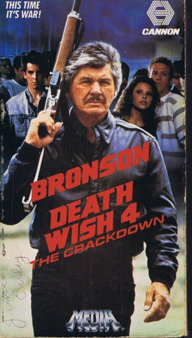 Death Wish 4 Crackdown VINTAGE VHS Cassette Charles Bronson