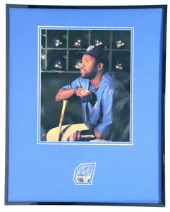 Joe Carter Signed Framed 16x20 Photo Display Blue Jays 