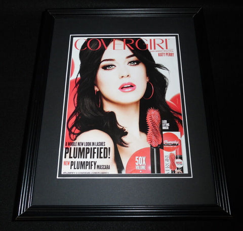 Katy Perry 2015 Covergirl Plumpify Mascara 11x14 Framed ORIGINAL Advertisement