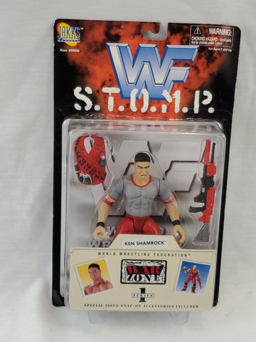 VINTAGE SEALED 1997 Jakks WWF STOMP Ken Shamrock Action Figure