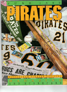 June 1990 Montreal Expos @ Pittsburgh Pirates Program Scorebook